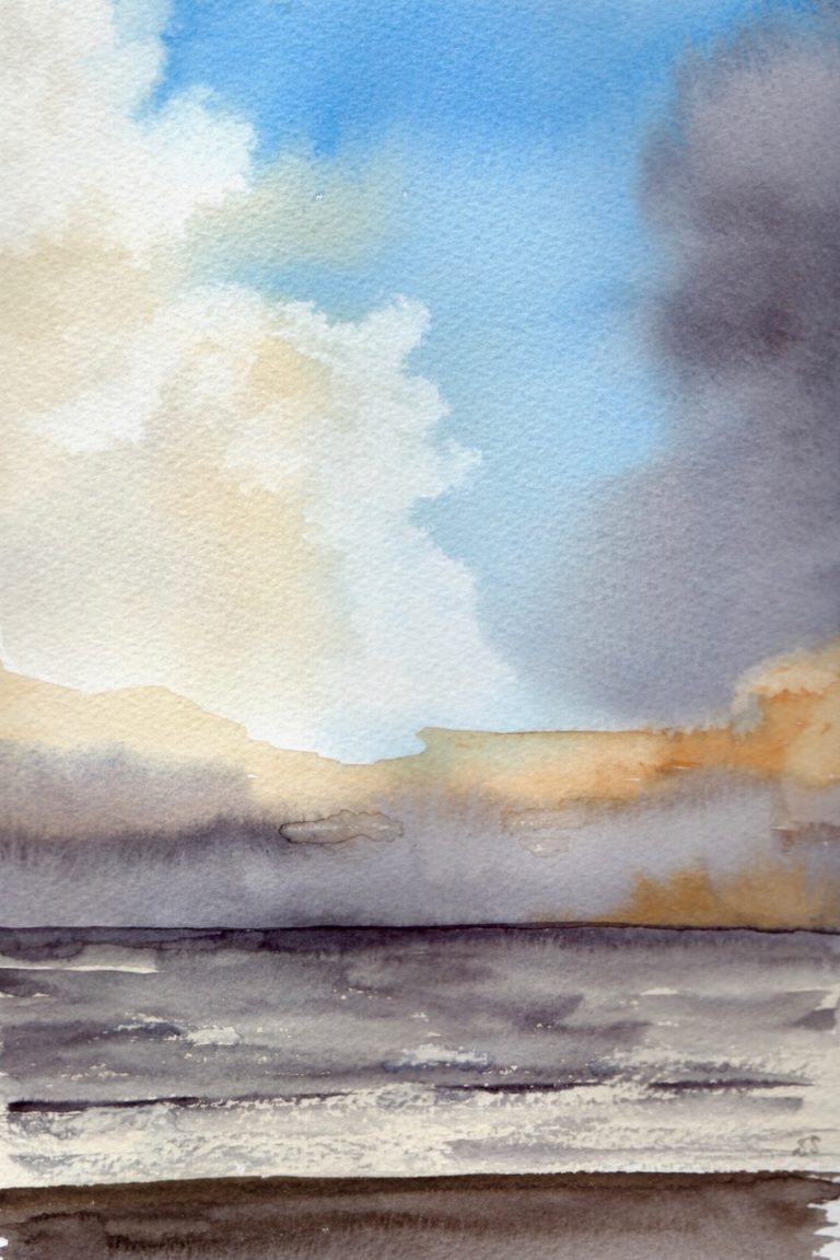 Minsmere sky painting